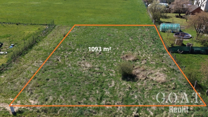 Prodej stavebního pozemku 1093 m² Příšov