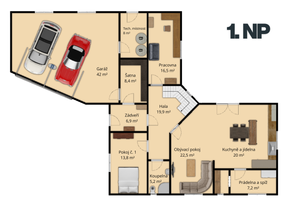 Prodej rodinného domu 279 m², Plzeň - Lhota (foto 45)