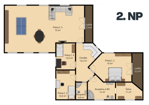 Prodej rodinného domu 279 m², Plzeň - Lhota (foto 46)