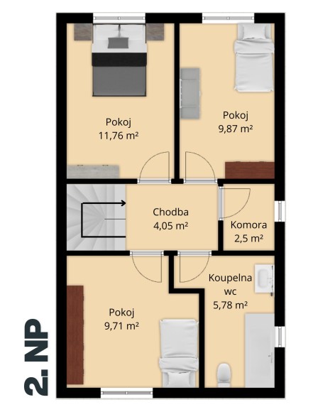 Prodej rodinného domu 95 m², pozemek 120 m² Bdeněves (foto 5)