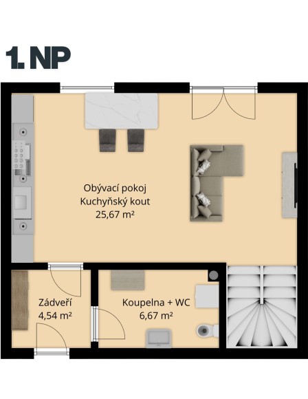 Prodej rodinného domu 80 m², pozemek 97 m² Bdeněves (foto 12)