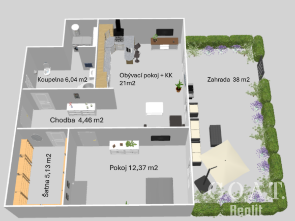 Prodej bytu 2+kk 50 m², Vochov (foto 25)